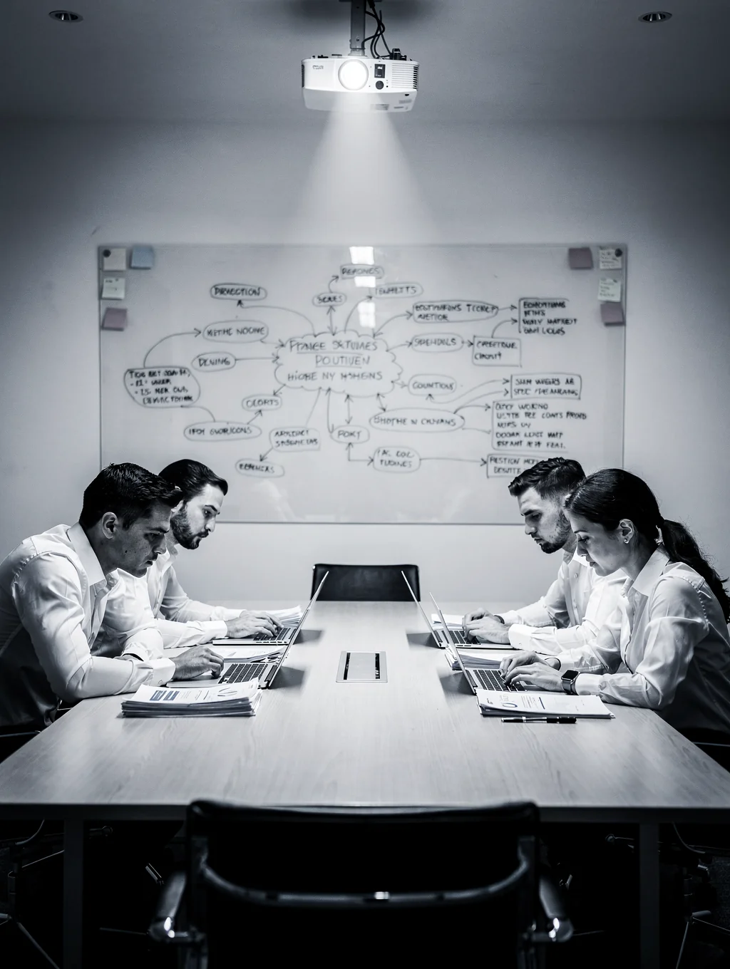 Professional development workshop with sharp lighting